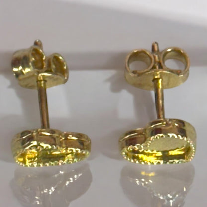 Broquel corazón 14k