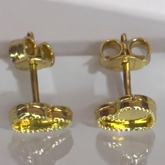 Broquel corazón 14k