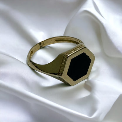 Anillo caballero fusion hexa 10k