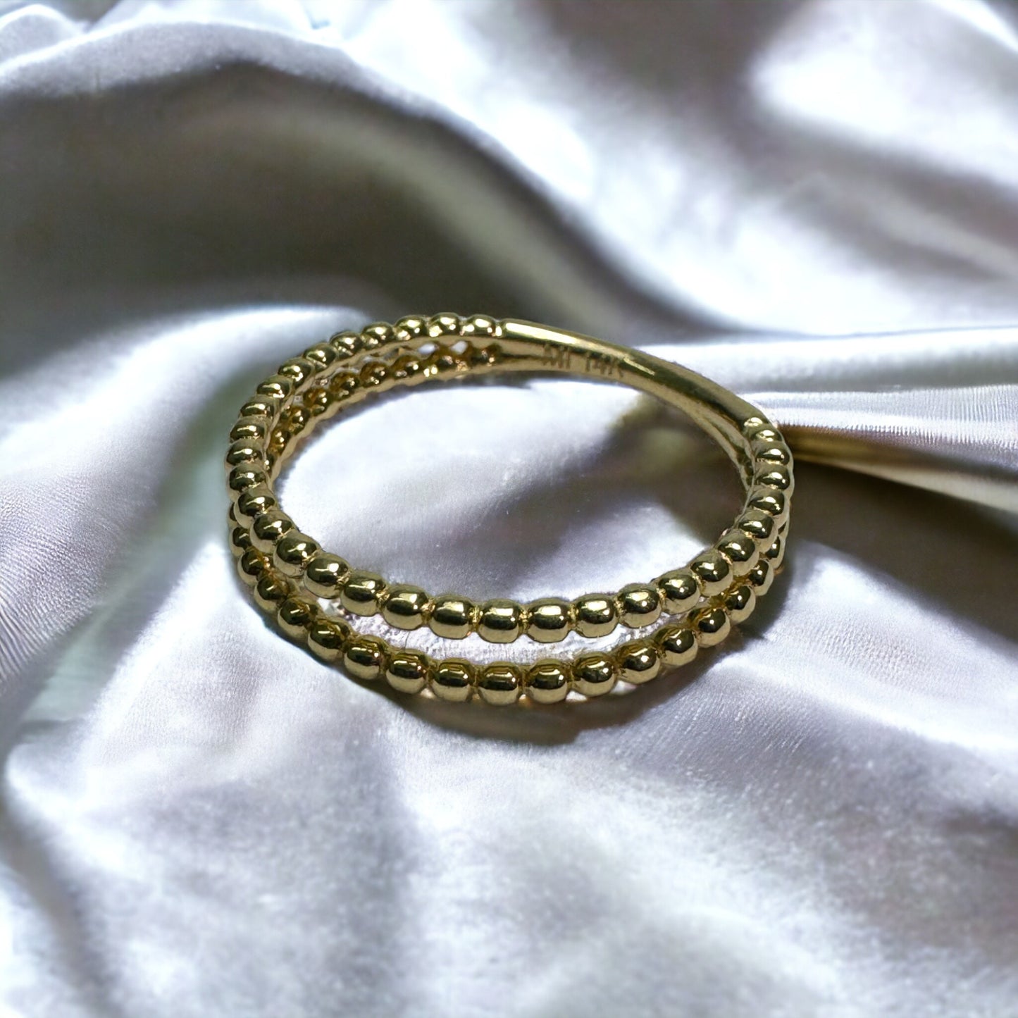 Anillo Bolitas 14K